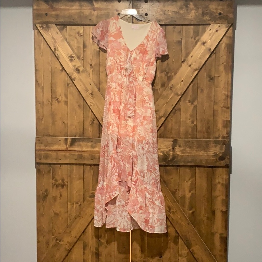 Dress with center cutout